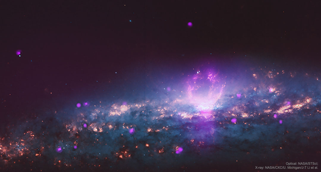 L’espace… NGC 3079, la galaxie spirale