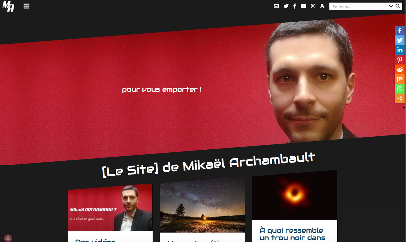 site web mikael-archambault.fr (version 2019)